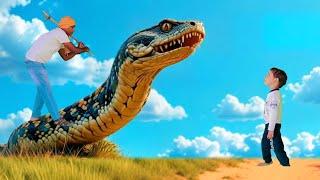 Cobra snakes in amazon forest || monster attack in jungle || snake video