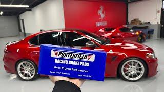 Alfa Romeo Giulia QV "PORTERFIELD" R4-S Brake Pads Are Awesome!