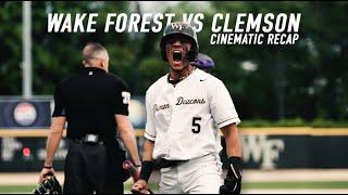 Wake Forest Baseball vs Clemson | Cinematic Recap