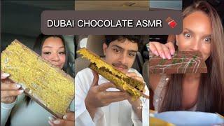 TIKTOK DUBAI CHOCOLATE MUKBANGS/FOOD ASMR COMPILATION