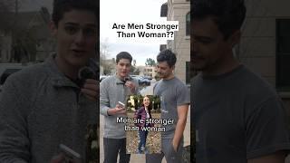 Are Men Stronger Than Women?? #Publicinterview #Entertainment #Viral #Shorts