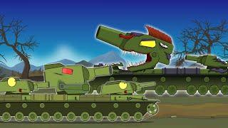 Iron MONSTERS KV-6 VS MONTY - Cartoons about tanks