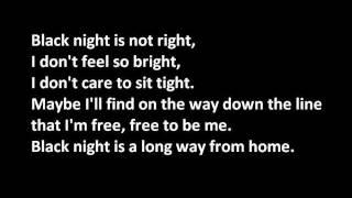 Deep Purple - Black Night (lyrics on screen)