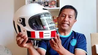 Shoei Glamster helmet - white, red, blue UNBOXING