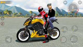 Xtreme Sports Motorbike Highway One-Wheeling Police Vehicle Escaping Stunt Drive - Android Gameplay.