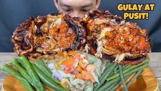 Pusit at Gulay Mukbang Asmr | Filipino Food Mukbang Philippines