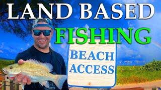 Landbased Snapper Fishing - Anna Maria Island, Florida Tour - (Spanish Mackerel) Beach Fishing!