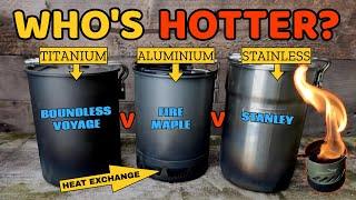 Does Material Matter in Camping Pots?  The Ultimate boiling comparison 