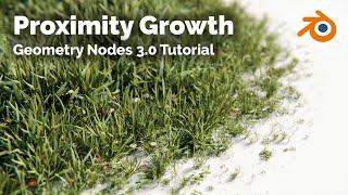 Proximity Growth - Blender Geometry Nodes 3.0 Tutorial