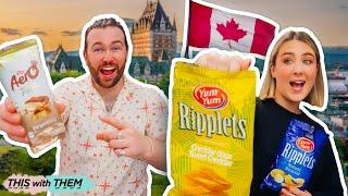 British People Trying Canadian Candy!! Gaspe, Quebec!