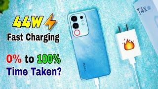 Vivo T4x 5G Charging Test ️| vivo t4x 5g Battery Charging speed test 0 to 100% time 