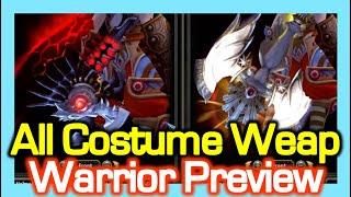 [Warrior] All Costume Weapon Showcase / Coupon Shop / Dragon Nest Korea