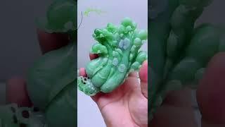 翡翠雕刻精品#翡翠 #翡翠玉石 #翡翠擺件 #珠寶 #jade