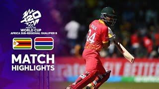 Zimbabwe hit T20I record 344 vs Gambia | Highlights | Men's T20WC Sub-Regional Africa Qualifier B