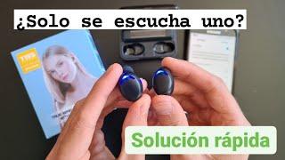  Auriculares F9 vinculación correcta y rápida (solo se escucha uno)