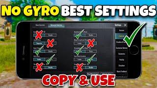 PUBG MOBILE NON GYRO BEST SETTINGSNEW BEST SETTINGS JUST COPY & USE️