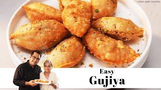 Holi Special Gujiya Recipe | Holi Special Karanji | Chef Ajay Chopra | Dessert Snack Recipe | गुझिया