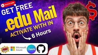 Free Edu mail with Id Card | How to Get Free Edu Mail in 2024 | GitHub Student Pack| Microsoft Azure