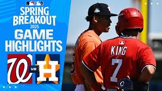 Nationals vs. Astros Spring Breakout Game Highlights (3/14/25) | MLB Highlights