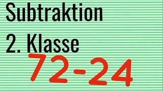 Subtraktion für die 2. Klasse