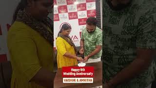 Nova wishes Vaishak and Amritha a Happy 6th Wedding Anniversary!