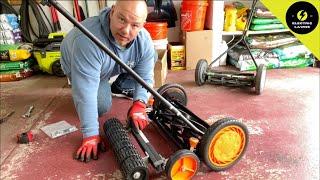 How to Assemble and Adjust Scotts 18-Inch 7-Blade Push REEL Mower