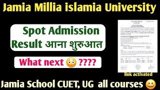 Jamia spot Admission result 2024 Jamia Spot Admission Jamia CUET spot Admission 2024 Jamia Form 2025