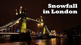 Snowfall in London