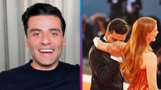 Oscar Isaac REACTS to Going Viral for Smelling Jessica Chastain's Arm