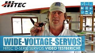 HiTEC WIDE-VOLTAGE-SERVOS TESTBERICHT D-SERIE D145SW & D89MW, TwinBatt 12HV und Konfiguration  [4K]