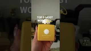 TOP 5 MOST WORN PERFUMES #myperfumecollection #bestperfume