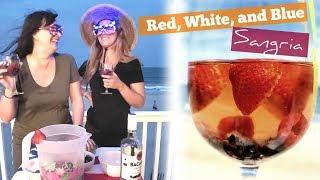 4th of July Sangria Recipe - Summer White Wine Sangria [Great Beach Drink]