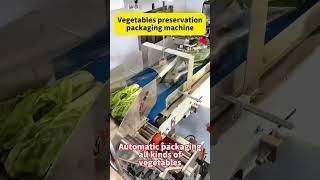 Automatic vegetables packaging machine. #machine #packingmachinefactory #factory #tools