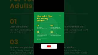 What are the financial tips for young adults| Personal Finance| How to money