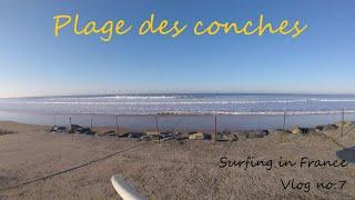 POV SURFING IN FRANCE フランスサーフィン VLOG #7 【PLAGE DES CONCHES】