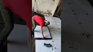 Tile fitting technique p2 | amazing Tile flooring process | #tilework #shortsfeed #shorts