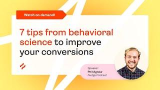 7 marketing tips from behavioral science with Phill Agnew [webinar]