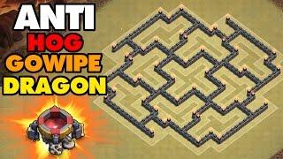 Clash Of Clans | Town Hall 8 (TH8) War Base Defense Strategy! | Anti Hog Anti Dragon Anti GoWiPe