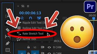 Secret SPEED-ALTERING Tool in Adobe Premiere Pro?!?!? (Rate-Stretch Tool Tutorial)