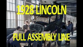 Original 1928 Film Shows Full Lincoln Assembly Line From Casting, Engine, Chassis, Paint Body & More