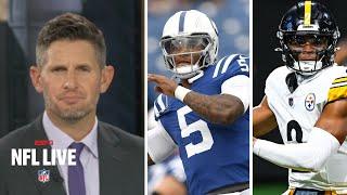 NFL LIVE | "Justin Fields will undefeated 4-0!" - Dan Orlovsky predictions to Steelers vs Colts