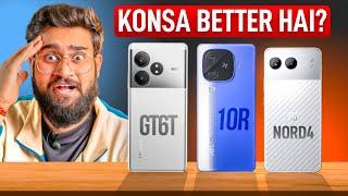 iQOO Neo 10R vs realme GT 6T vs OnePlus Nord 4| Best Phone Under ₹25,000