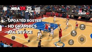 NEW UPDATE NBA 2K20-2K25 MOD ANDROID GAMEPLAY BY EJ2K GAMER | UPDATED ROSTER | HD GRAPHICS COURT