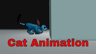 Cat Playing with Box - 3D Animation Draft 7