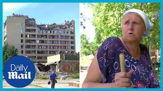 Ukraine: Svitlodarsk residents react to Russian shelling