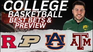 Tuesday College Basketball Picks | Auburn vs Texas A&M | Rutgers vs Purdue | CBB Picks For 3/4/25