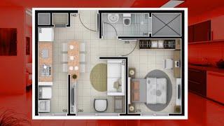 APARTAMENTOS PEQUENOS 1 QUARTO- PLANTA BAIXA decorada