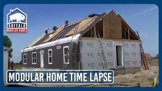 Time Lapse Of New Modular Home Being Built