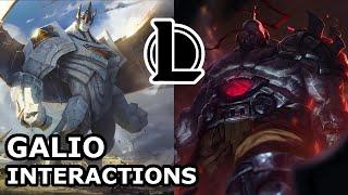 Galio Interactions with Other Champions | THEIR BATTLE IS TAKING AGES | League of Legends Quotes