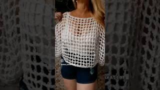 BLUSA DE CROCHÊ FÁCIL - CLIQUE NO ÍCONE ▶️ DO TÍTULO E ASSISTA À VÍDEO-AULA COMPLETA